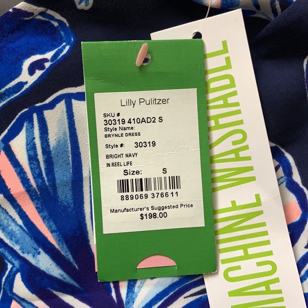 NWT Brynle Dress Bright Navy In Reel Life, Sz S - Picture 6 of 7